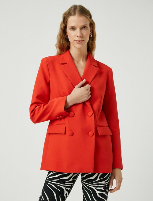 Пиджак KOTON, размер 34, красный