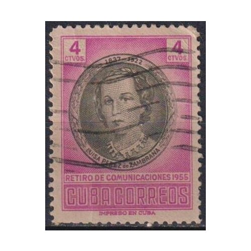 Почтовые марки Куба 1956г. Луиза Перес де Замбрана Писатели U марка день строителя 1956 г гашение