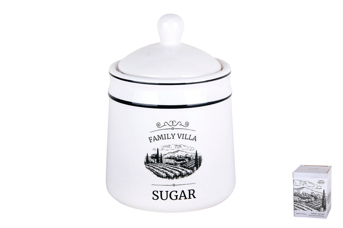 фото Банка для сыпучих продуктов 350мл п/у Family villa ZFC511-41