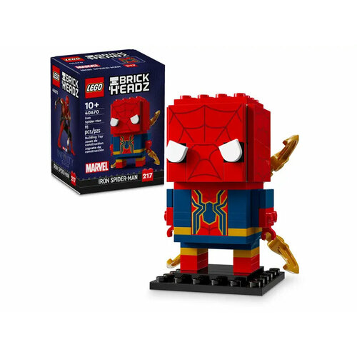 Хочу Лего / LEGO BrickHeadz 40670 - Железный Человек-паук lego brickheadz 41585 бэтмен 91 дет