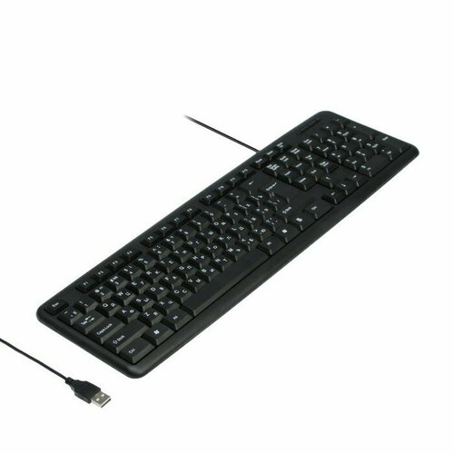 Клавиатура Defender #1 HB-420 RU, проводная, мембранная, 107 клавиш, USB, 1.5 м, черная (комплект из 3 шт) клавиатура defender 1 hb 420 ru проводная мембранная 107 клавиш usb 1 5 м черная