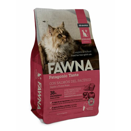 Fawna (Фавна) - Gato Esterilizado 3 Kg (Для стерилизованных кошек. Лосось, тыква, красные ягоды)