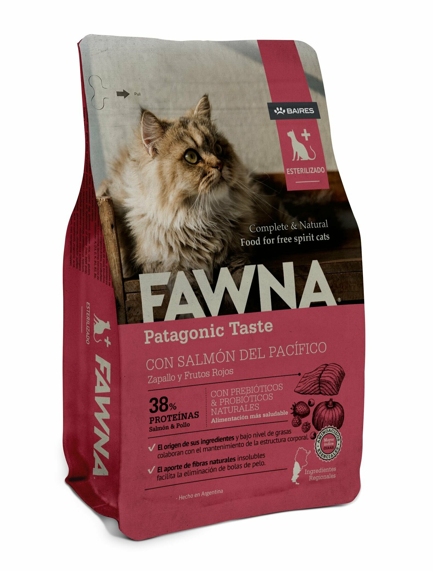 Fawna (Фавна) - Gato Esterilizado 3 Kg (Для стерилизованных кошек. Лосось, тыква, красные ягоды)