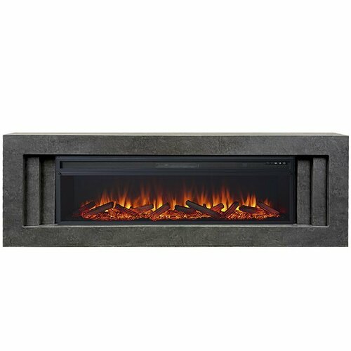 Каминокомплект Line 60 Dark Grey - Темный серый - под очаги Royal Flame с очагом Электрический Royal Flame Vision 60 LOG LED