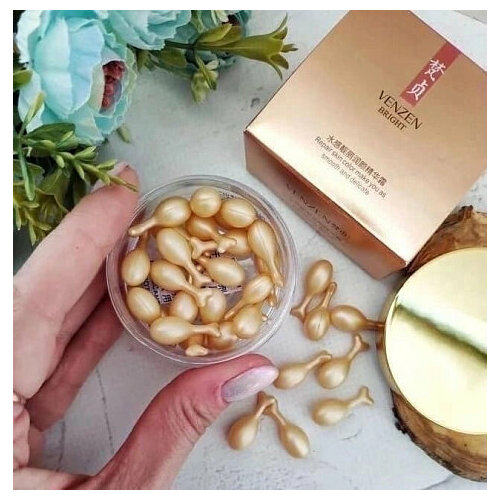 Veze Омолаживающая сыворотка для кожи вокруг глаз в капсулах Bright Repair Skin Color