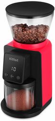 Кофемолка Kitfort КТ-7208-1 черно-малиновый