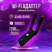 WI-FI адаптер для компьютера и ноутбука 5G USB