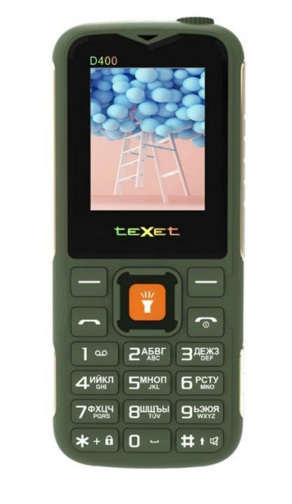 Мобильный телефон teXet TM-D400 Зелёный