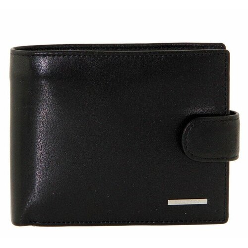 фото Кошелек pratero, фактура гладкая, черный