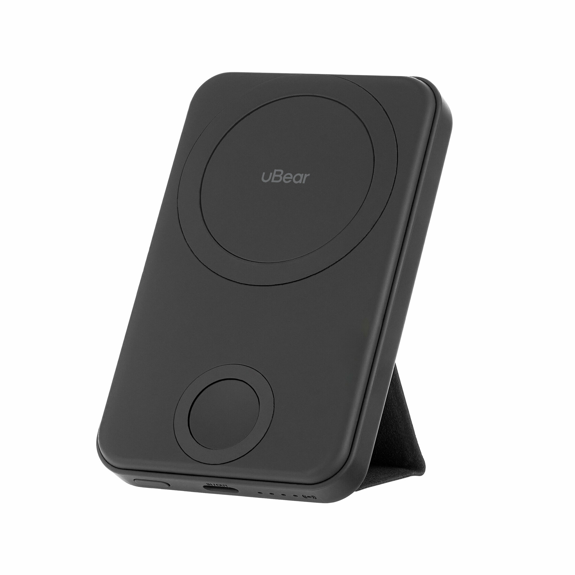 MagSafe powerbank внешний аккумулятор uBear Range 6500 mAh с зарядкой Apple Watch / повербанк для айфона — фото 1