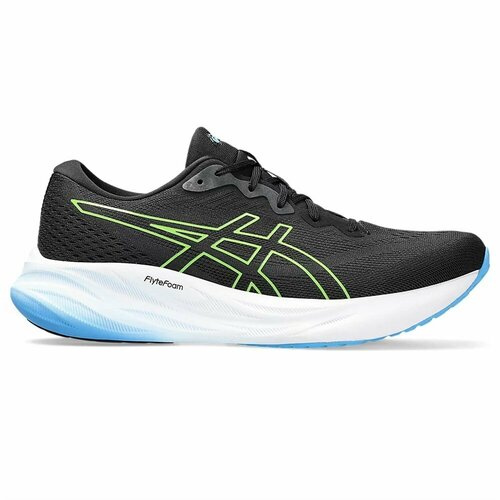 фото Кроссовки asics, размер us 12; uk 11; eur 46,5; 29,5 см, черный, зеленый