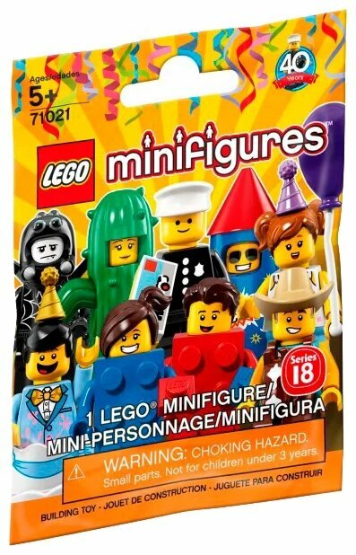 Конструктор LEGO Collectable Minifigures 71021 Серия 18, 8 дет.