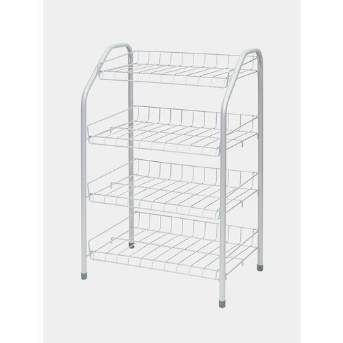 Этажерка для обуви разборная 4 полкиШхГхВ 465х30х70 см Цвет Белый 2638₽