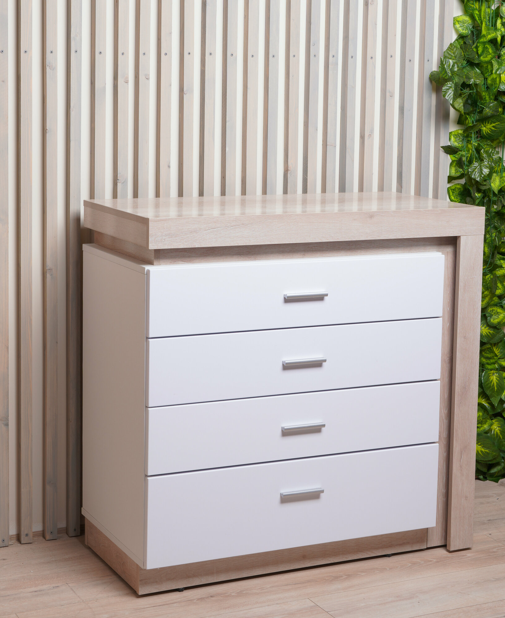 фото Люмен (13) комод 4 ящика белый снег