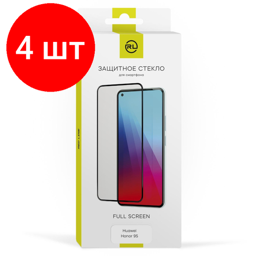 комплект 4 штук чехол для планшета huawei honor v6 10 4 red line чер ут000022652 Комплект 4 штук, Защитное стекло Red Line УТ000021015 Huawei Honor 9S черный