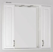 Зеркальный шкаф 90x83 см белый глянец Style Line Олеандр-2 ЛС-00000242