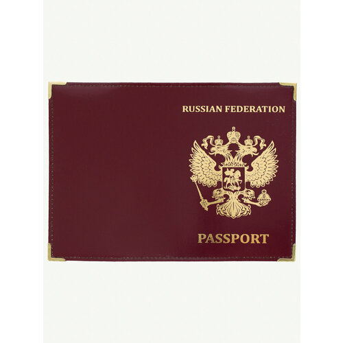 Обложка для паспорта Kamukamu красный 450₽