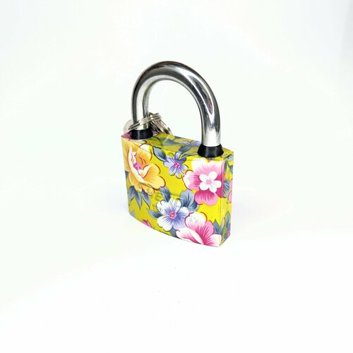 Замок навесной 63 мм, с принтом