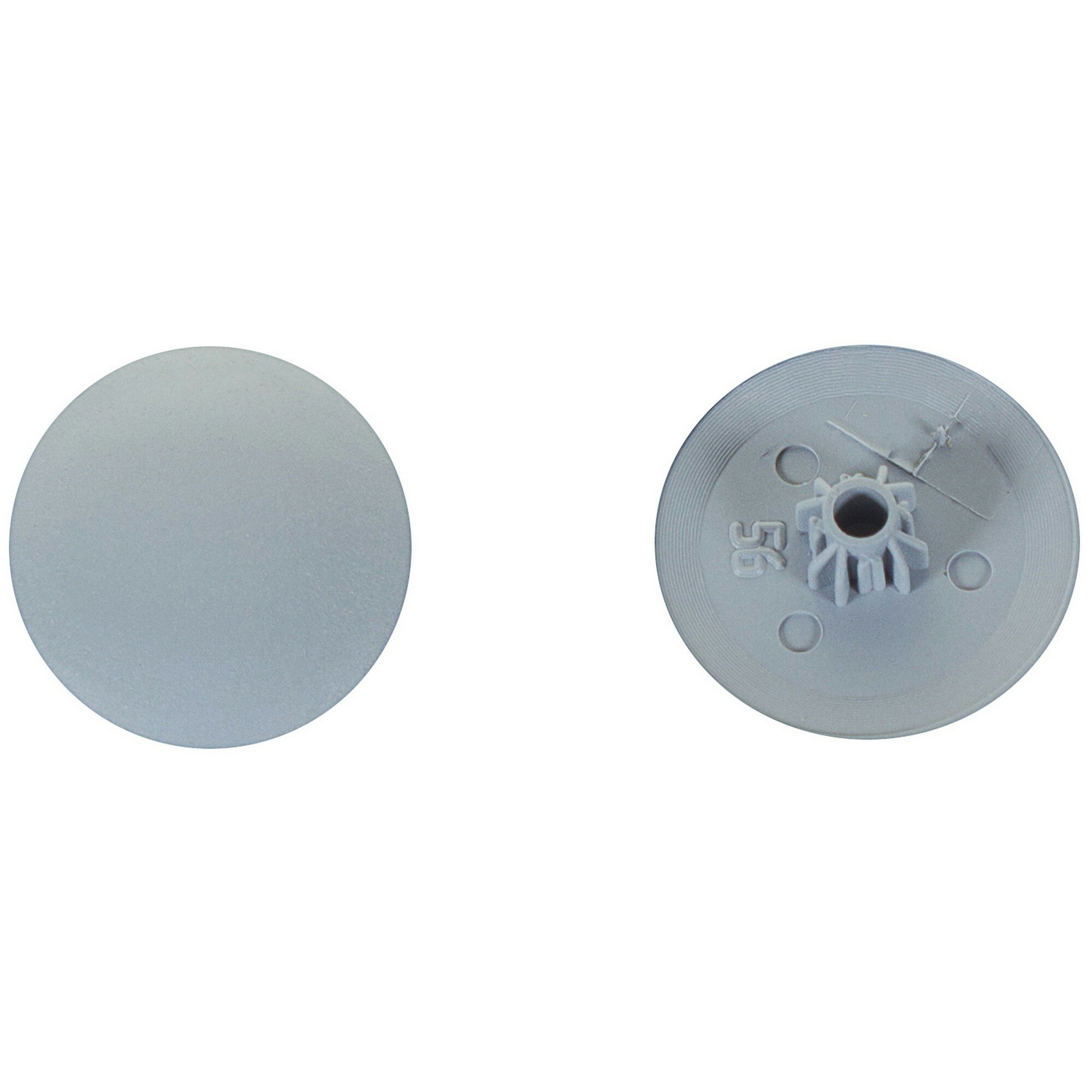Заглушка на шуруп-стяжку Hex 5 мм полиэтилен цвет серый 40 шт.