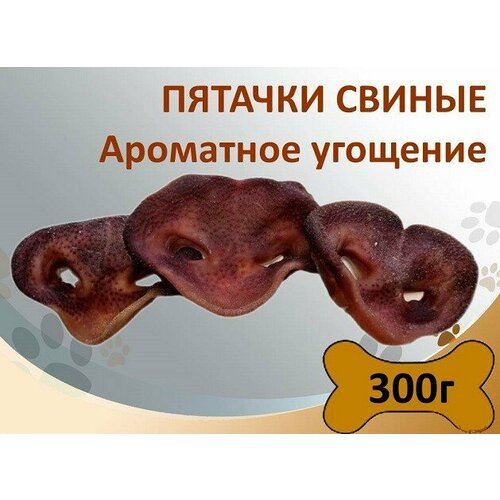 Пятачки свиные 300г, натуральное лакомство для дрессировки и поощрения собак