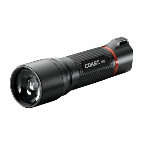 Тактческий фонарь Coast flashlight HP7 650 Lumens black red