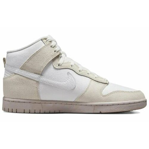 фото Кеды nike dunk hi retro prm, размер 10us/43ru, белый, бежевый