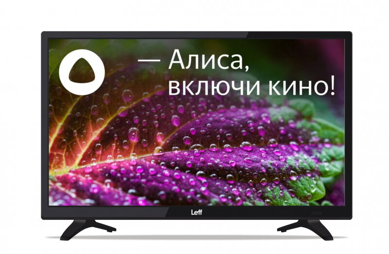 Телевизор LED 24" Leff 24F560T Smart TV черный