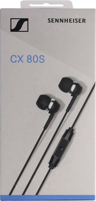 Наушники с микрофоном SENNHEISER CX 80S, 3.5 мм, вкладыши, черный [508896] - фото №20