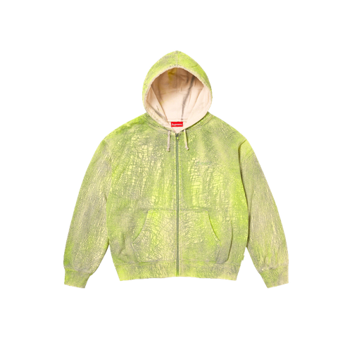 фото Худи supreme crackle zip up, размер l, желтый