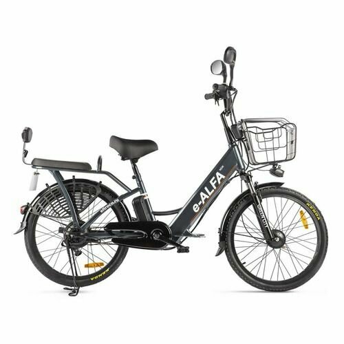 Электробайк GREEN CITY e-Alfa new 10400mAh темно-серый 022301-2154 127985₽