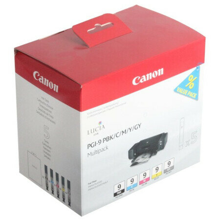 Набор картриджей Canon PGI-9 PBK/C/M/Y/GY (1034B013)