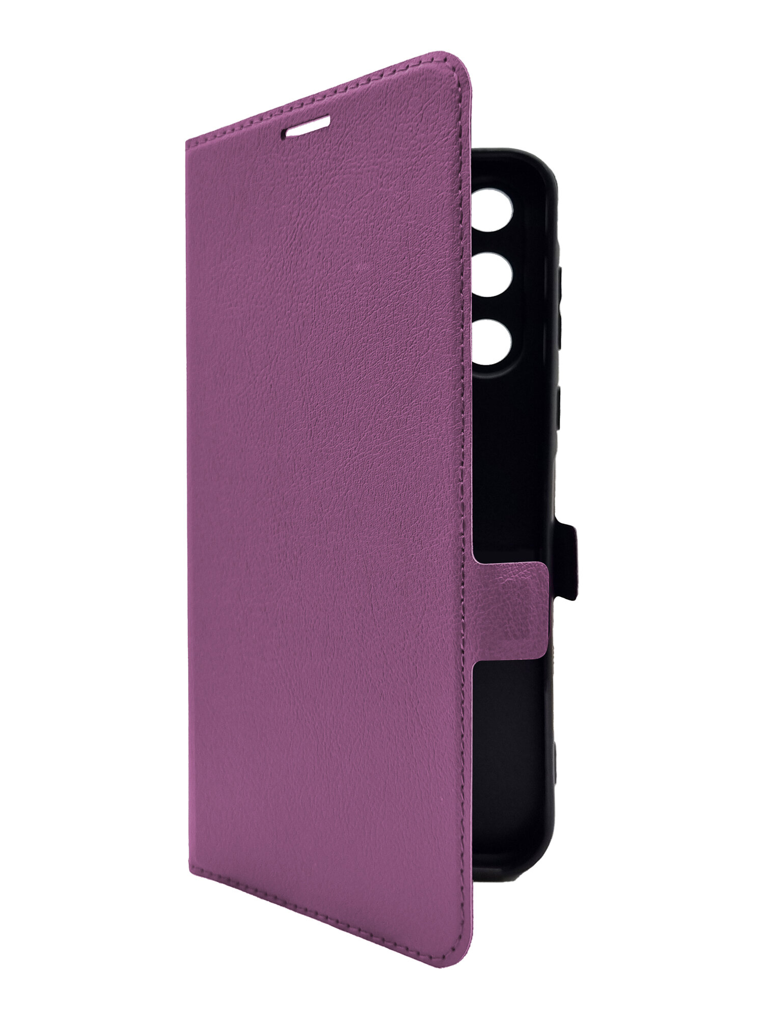 Чехол на Samsung Galaxy A35 (Самсунг Галакси А35) фиолетовый книжка эко-кожа с функцией подставки с отделением для карт и магнитами Book case, Brozo