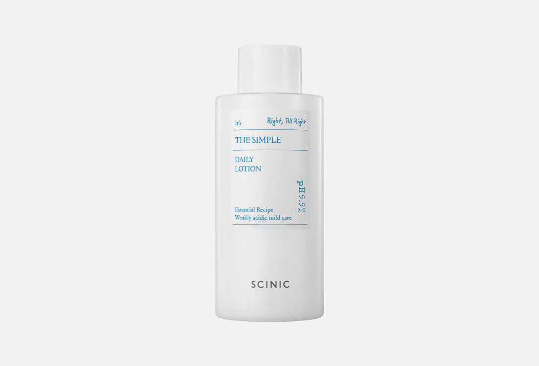 Лосьон для чувствительной кожи SCINIC The Simple Daily Lotion / объём 260 мл