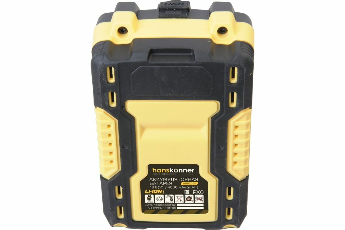 Аккумуляторы Для Электроинструмента Аккумулятор Hanskonner 18 В, 1BatterySystem, 4.0 Ач HBP2004
