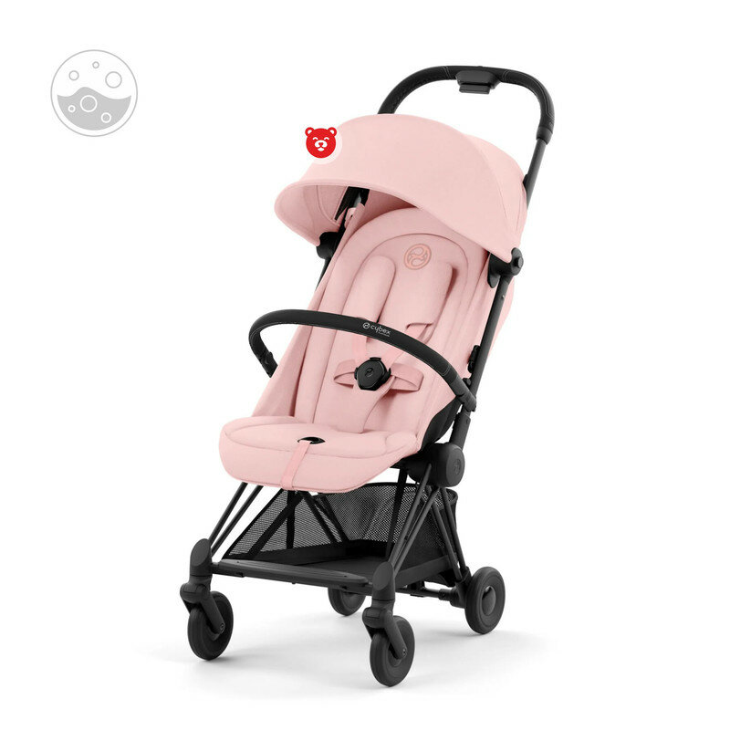 Cybex Coya Прогулочная коляска с бампером, рама Matt Black, Peach Pink, 0+