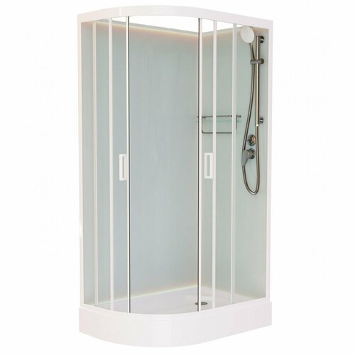 Душевая кабина Frank F418L White 100x80 без крыши левая душевая кабина frank f 506 1