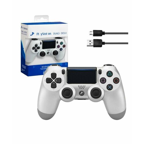Беспроводной джойстик для PS4 PS 5 ПК Смартфона Bluetooth Геймпад для компьютера и приставок Блютуз - Джойстик белый 120000₽