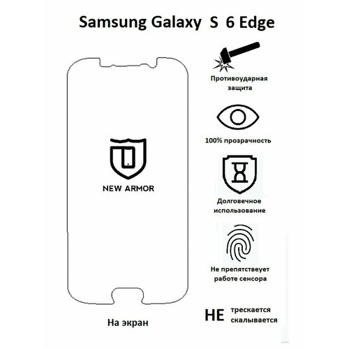 Полиуретановая защитная пленка на Samsung Galaxy S 6 Edge / Самсунг Гaлакси S 6 Эдж