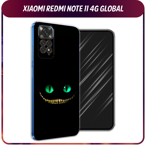 Силиконовый чехол на Xiaomi Redmi Note 11 4G Global/Redmi Note 11S / Редми Ноут 11 Global/11S Зеленоглазый чеширский кот силиконовый чехол на xiaomi redmi note 11 4g global redmi note 11s редми ноут 11 global 11s много роз