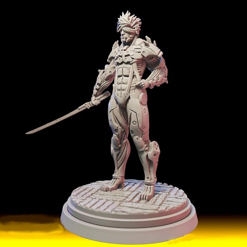 Миниатюра RAIDEN 40mm/Metal Gear Rising: Revengeance мешок для сменной обуви с принтом с принтом metal gear rising revengeance 34328