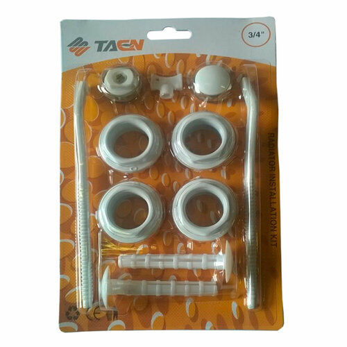 Комплект для подключения радиатора универсальный с 2-мя кроншт Ду 20 Китай 490₽