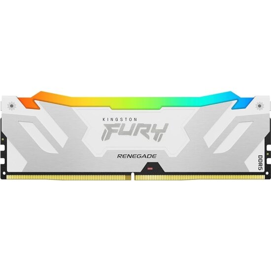 Оперативная память Kingston DDR5 32Gb 6000MHz pc-48000 FURY Renegade RGB White XMP CL32 1.35V (KF560C32RWA-32)