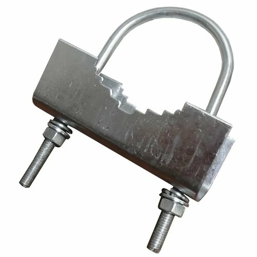 Кронштейн крепежный МИР КН-86 для крепления антенны серый металлик