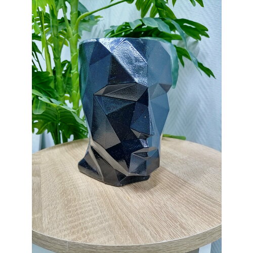 Кашпо гипсовое Оскар черный