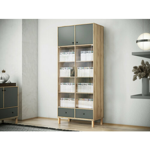 Распашной шкаф для одежды Фабрика Стиль Стивенсон Д6-2С, 90х45х205 см