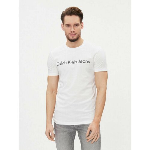 Футболка Calvin Klein Jeans, размер L [INT], белый футболка calvin klein jeans размер l [int] белый