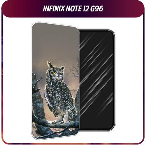Силиконовый чехол на Infinix Note 12 G96 / Инфиникс Ноут 12 G96 Сова арт 5 силиконовый чехол на infinix note 12 g96 инфиникс ноут 12 g96 жемчуг