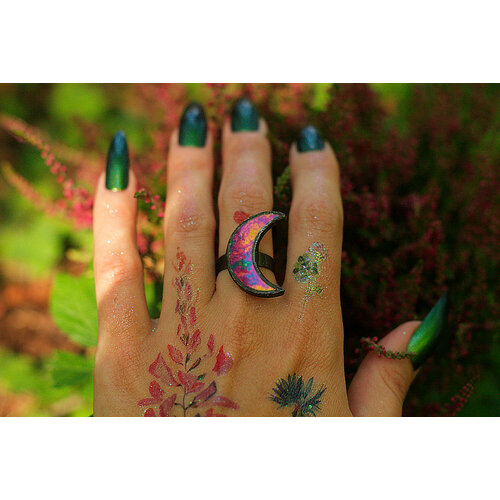 Кольцо KATE SHO, стекло, безразмерное, розовый