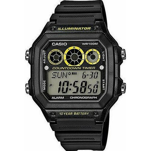 Наручные часы CASIO, серебряный ремень для часов casio collection ae 1200wh ae 1300wh w 216h f 108wh 10365960