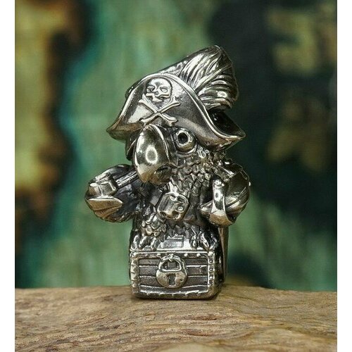 Попугай - Пират - Остров Сокровищ - Советский Мультфильм - Сундук с Сокровищами - Корсар - Бусина на Темляк - Темлячная Бусина - Брелок - Фигурка